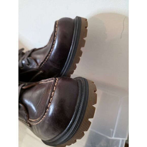 Frye Pine Lug Black Leather Workboot Mens 9 - Picture 7 of 12